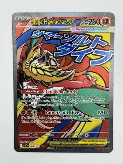 Pokemon TCG Mega Hawlucha EX 268/217 Mega Attack Rare Holo Ascended Heroes - Image 1