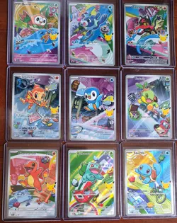 Pokemon First Partner Series 1 Complete Set Of 9 (BULBASAUR/CHARMANDER,ETC) NM - Image 1