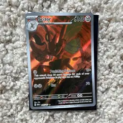 Pokemon Scizor 205/197 OBF Holo Card 140 HP Stage 1 English 2023 - Image 1