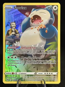 Pokemon TCG Snorlax TG10/TG30 Lost Origin Trainer Gallery Full Art Holo - Image 1