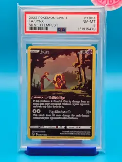 PSA 8 - 2022 POKEMON SWORD & SHIELD SILVER TEMPEST TG04 FULL ART/JYNX - Image 1