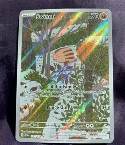 Swinub 165/159 Sv09: Journey Together Holo Illustration Rare NM POKEMON - Image 1