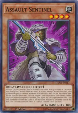 1x (EX) Assault Sentinel - DANE-EN011 - Common - 1st Edition YuGiOh - Image 1