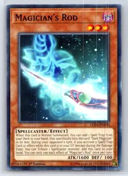 Magician's Rod Common Legendary Duelists: Magical Hero LED6-EN008 LP - Image 1