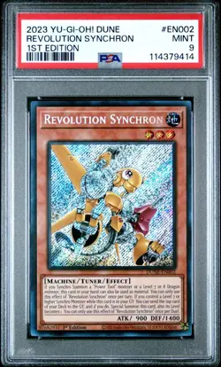 Revolution Synchron - DUNE-EN002 - Secret Rare - Yu-Gi-Oh! Duelist Nexus - PSA 9 - Image 2