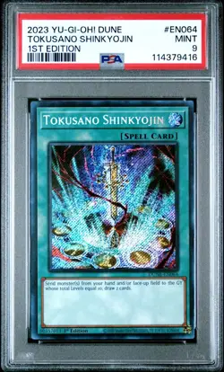 Tokusano Shinkyojin - DUNE-EN064 - Secret Rare - Yu-gi-oh! Duelist Nexus - PSA 9 - Image 2