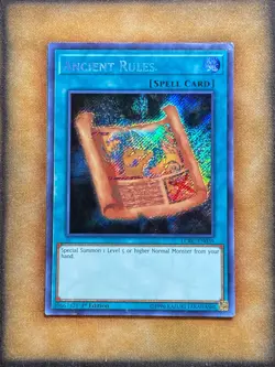 Yugioh Ancient Rules LCKC-EN039 Secret Rare 1st Ed MP - Image 1