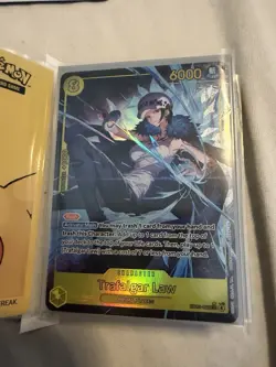 One Piece CCG Trafalgar Law Character Card EB03-062 Holo - Image 1
