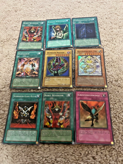Vintage German Yugioh Super Rare Bundle W/1st Editions 9 Cards - Image 1