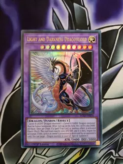 YuGiOh Light And Darkness Dragonlord INFO-EN034 Ultra Rare LP 1st Ed - Image 1