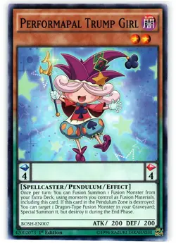 Performapal Trump Girl - BOSH-EN007 - Common - 1st Edition - Lightly Played - Image 1