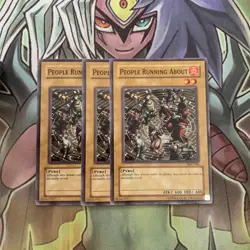 MFC-001 x3 People Running About Common Excellent Condition Yugioh - Image 1
