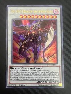 Yugioh Hot Red Dragon Archfiend Bane DUPO-EN058 Ultra Rare 1st Ed NM - Image 1