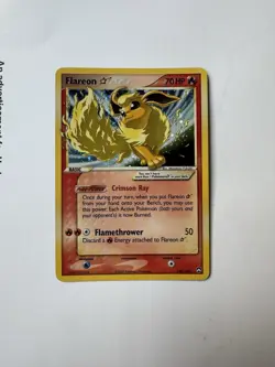 2007 Flareon Gold Star Power Keepers Pokemon Card Holo Rare - Image 1
