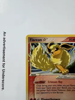 2007 Flareon Gold Star Power Keepers Pokemon Card Holo Rare - Image 2