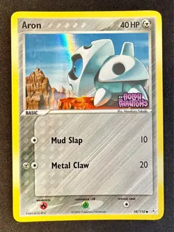 Aron 58/110 2006 EX Holon Phantoms Pokemon Card TCG Reverse Holo - Lp/Mp - Image 1