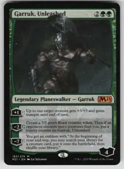 Garruk, Unleashed Normal M Core Set 2021 183 NM - Image 1