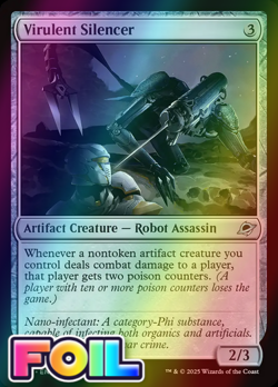 x1 Virulent Silencer FOIL EOE Edge of Eternities MTG 248 M/NM 1x - Image 1
