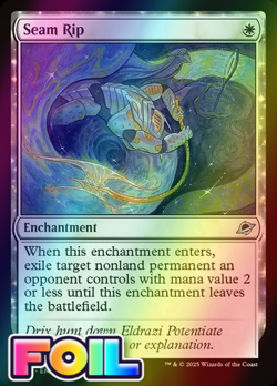 x1 Seam Rip FOIL EOE Edge of Eternities MTG 34 M/NM 1x - Image 1