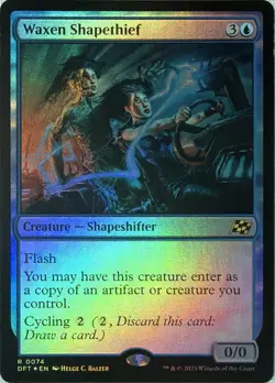 Waxen Shapethief 74 Rare Aetherdrift Magic: The Gathering Foil Near Mint - Image 1