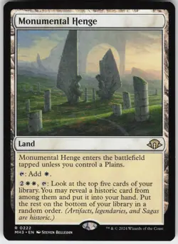 Monumental Henge Modern Horizons 3 Rare Magic: The Gathering NM/M - Image 1