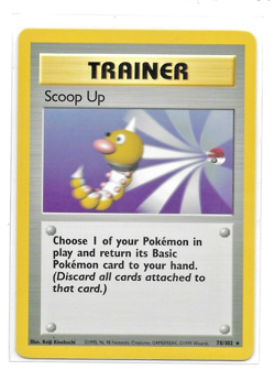 Pokemon TCG - Scoop Up 78/102 - Rare Unlimited - Base Set Unlimited 1999 NM * - Image 1