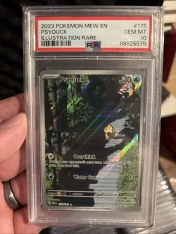 Pokemon Psyduck 151 MEW EN Illustration Rare #175 PSA 10 Gem Mint - Image 1