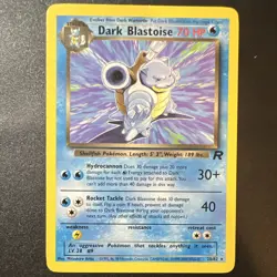 Pokemon TCG Dark Blastoise 20/82 Team Rocket Unlimited Rare Non-Holo - Image 1