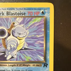 Pokemon TCG Dark Blastoise 20/82 Team Rocket Unlimited Rare Non-Holo - Image 2
