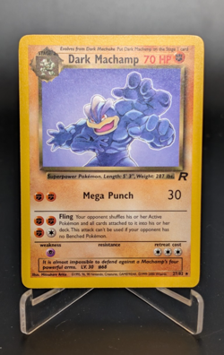 Dark Machamp - Team Rocket Unlimited 27/82 - Pokemon TCG (Vintage WoTC) - LP - Image 1