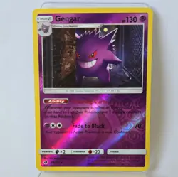 Pokemon Gengar 38/111 Sm-Crimson Invasion Reverse Holo Rare - English NM - Image 1