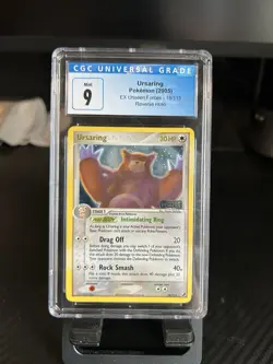 CGC 9 Ursaring 18/115 Reverse Holo 2005 Pokemon EX Unseen Forces English - Image 1