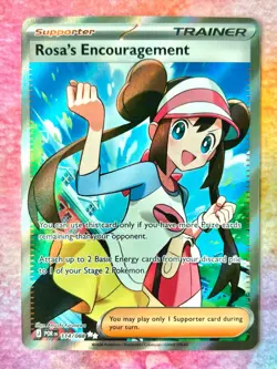 Rosa's Encouragement Ultra Rare ME03: Perfect Order 114/088 Pokemon TCG NM - Image 1
