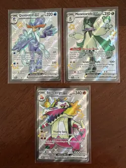 Pokemon Quaquaval EX 084 Skeledirge EX 081 Meowscarada 078 Black Star Promos NM - Image 1