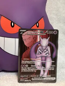 Team Rocket's Mewtwo ex Ultra Rare Holo 213/182 Destined Rivals 280 HP - Image 1