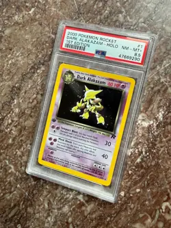 2000 Pokemon Team Rocket Holo Rare Dark Alakazam First Edition 1/82 PSA 8.5 🔥 - Image 1