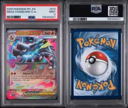 2025 POKEMON - MEGA CHARIZARD X EX 013 - PFL EN-PHANTASMAL FLAMES - PSA 9 - Image 5