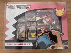 Pokemon TCG Celebrations Lance's Charizard v Brand New Factory Sealed Collection - Image 1