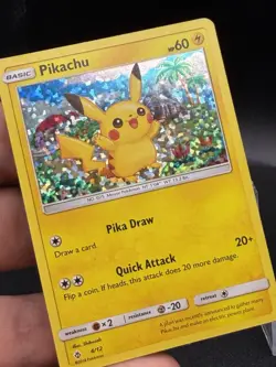 Pikachu McDonald's 2018 Promo Holo 4/12 English 60HP Pokemon HP/DMG GB3 - Image 2