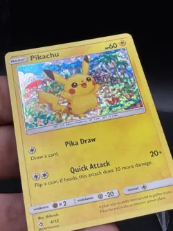 Pikachu McDonald's 2018 Promo Holo 4/12 English 60HP Pokemon HP/DMG GB3 - Image 3