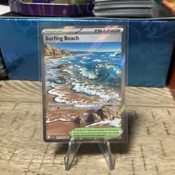 Pokemon Surfing Beach 114/086 Full Art Ultra Rare Chaos Rising NM TCG - Image 1