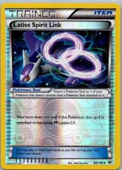 Pokemon TCG Latios Spirit Link 85/108 Roaring Skies Rev Holo NM - Image 1