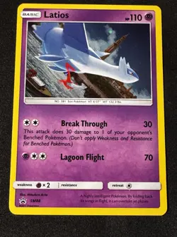 Latios - SM88 Holo Promo Sun & Moon Promo Pokemon Lightly Played Pokemon Tcg - Image 2