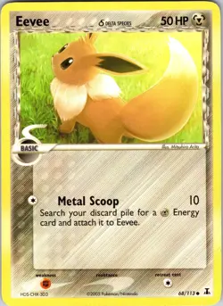 Eevee - 068/113 68/113 Delta Species Pokemon TCG LP Normal - Image 1