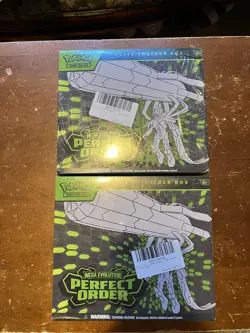 LOT OF 2 (Damaged) - Pokemon TCG Perfect Order Elite Trainer Box SEALED ETB NEW - Image 1