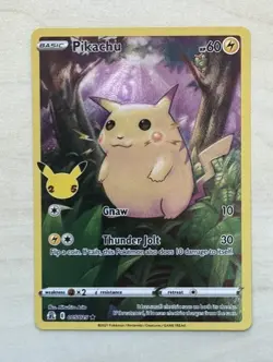 Pokemon TCG Pikachu 005/025 Holo Celebrations NM - Image 1