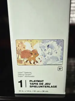 Pokemon Vulpix & Alolan Vulpix Playmat 2025 Pokemon Center Exclusive - Desk Mat - Image 1