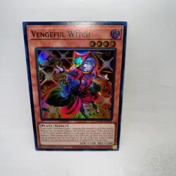 Vengeful Witch DOOD-EN004 Super Rare Doom of Dimensions Yugioh 1st Edition LP - Image 1