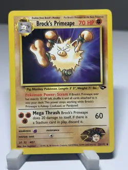 Pokemon Card - Brock's Primeape Gym Challenge 35/132 - Image 1
