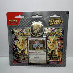 Pokemon TCG Mega Evolution Ascended Heroes Promo Komala Card & Coin Kit English - Image 1